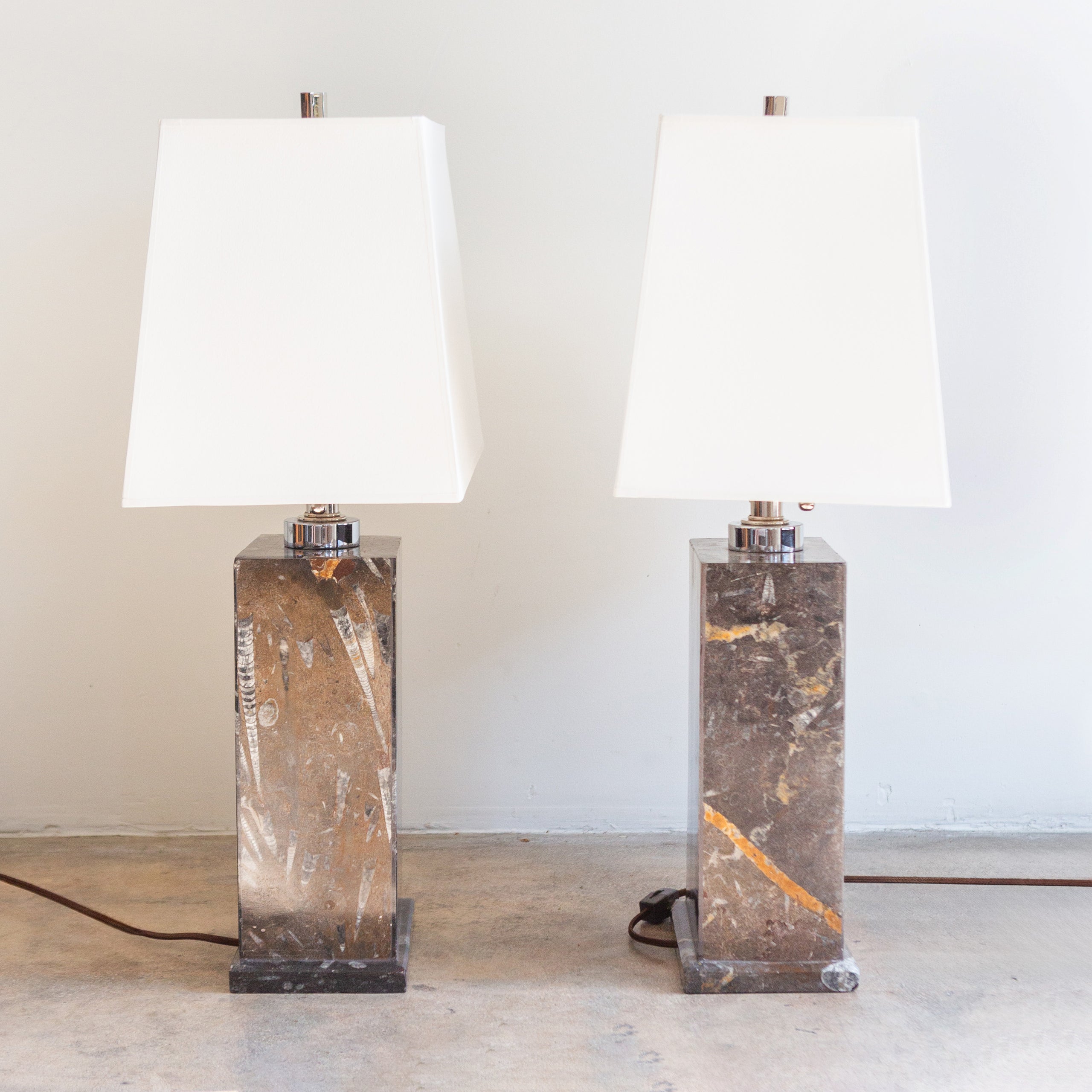 Fossilized Base Table Lamps
