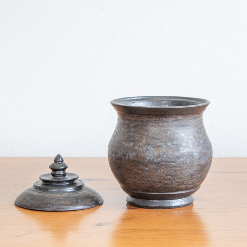 Alkimia Stoneware | Small Lidded Stoneware Vessel