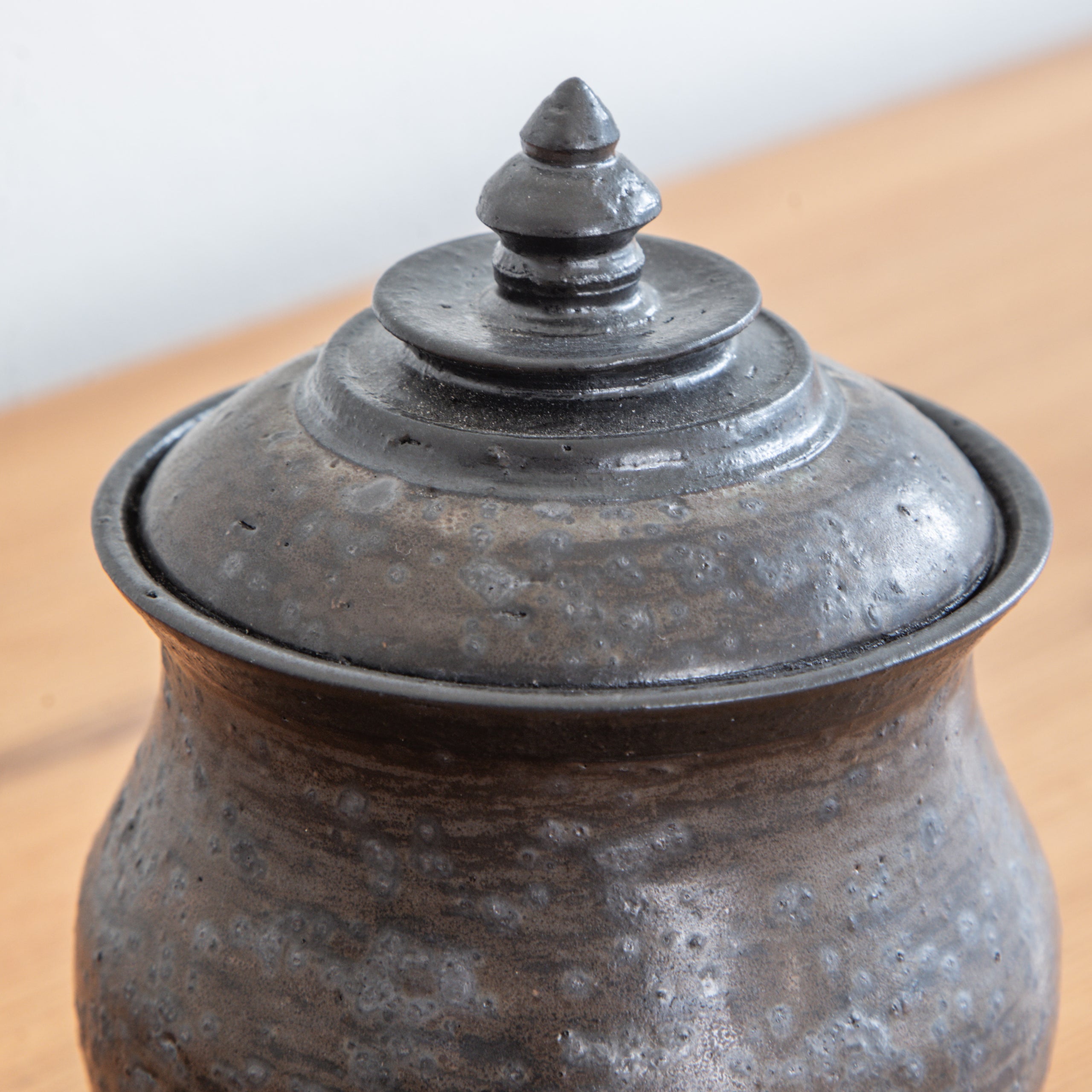 Alkimia Stoneware | Small Lidded Stoneware Vessel