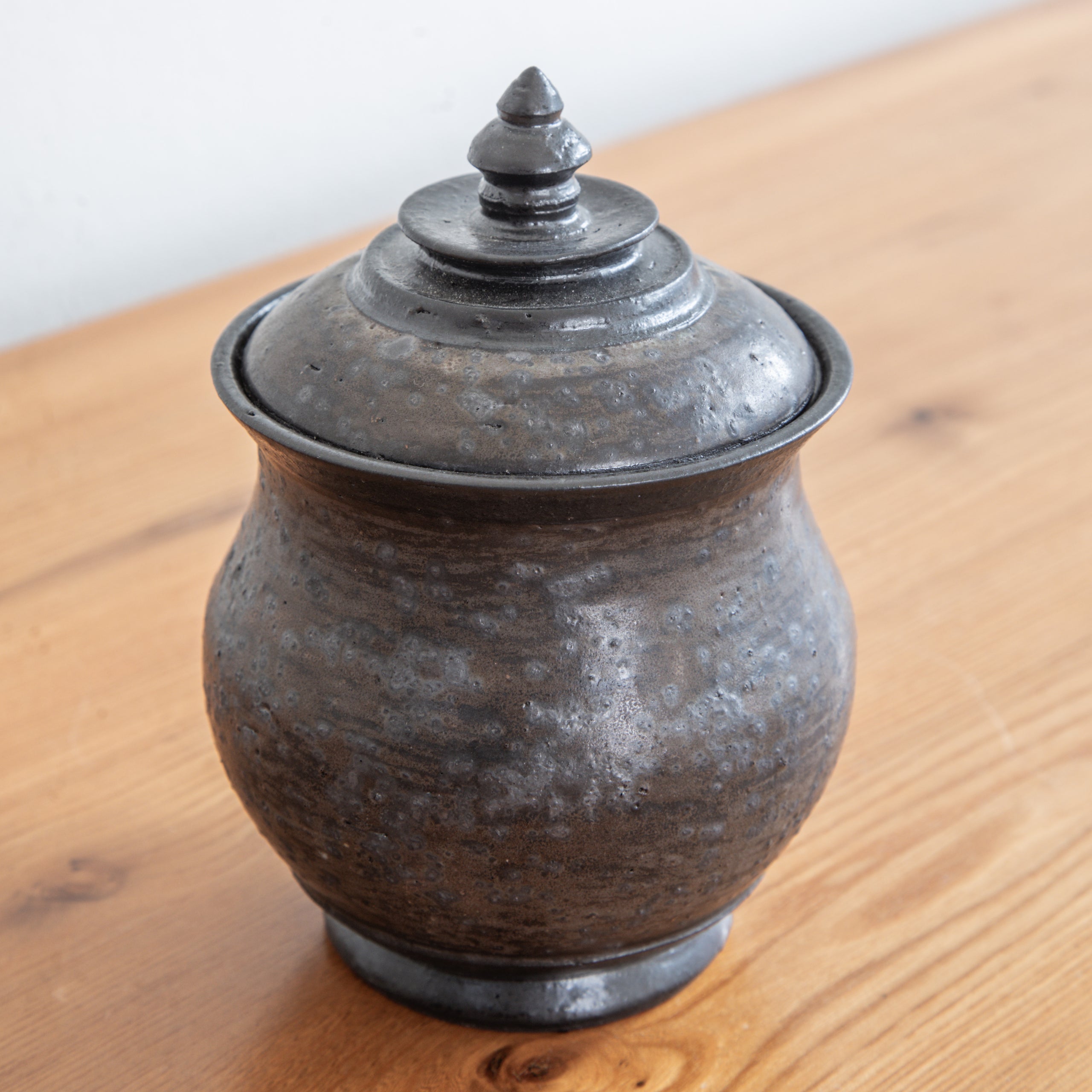 Alkimia Stoneware | Small Lidded Stoneware Vessel
