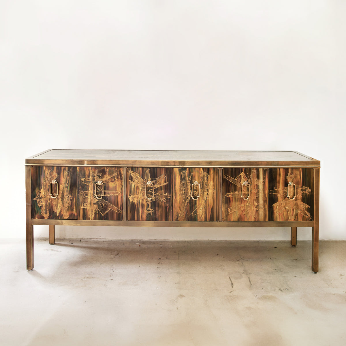 Bernhard Rohne | Acid-Etched Metal Sideboard