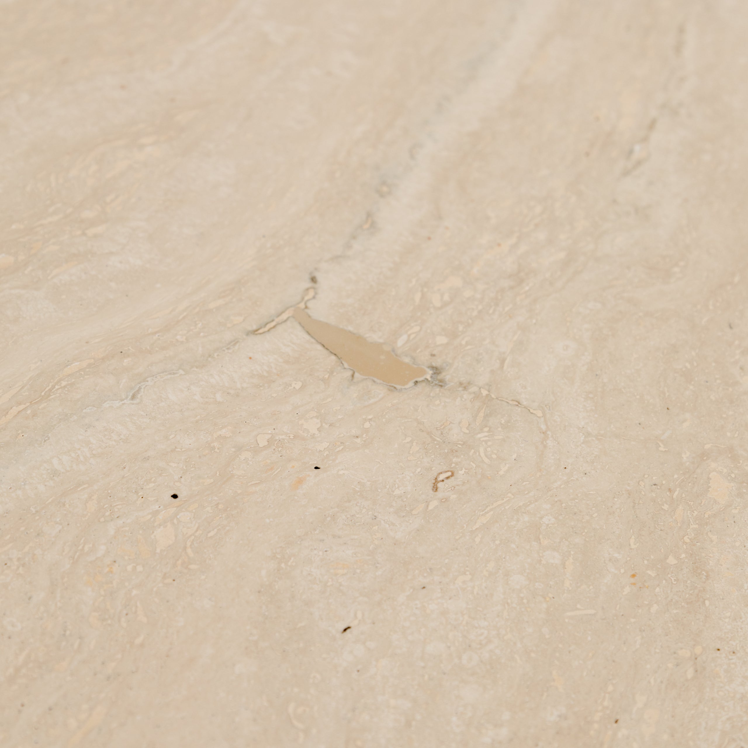 Travertine + Chrome Pedestal Dining Table