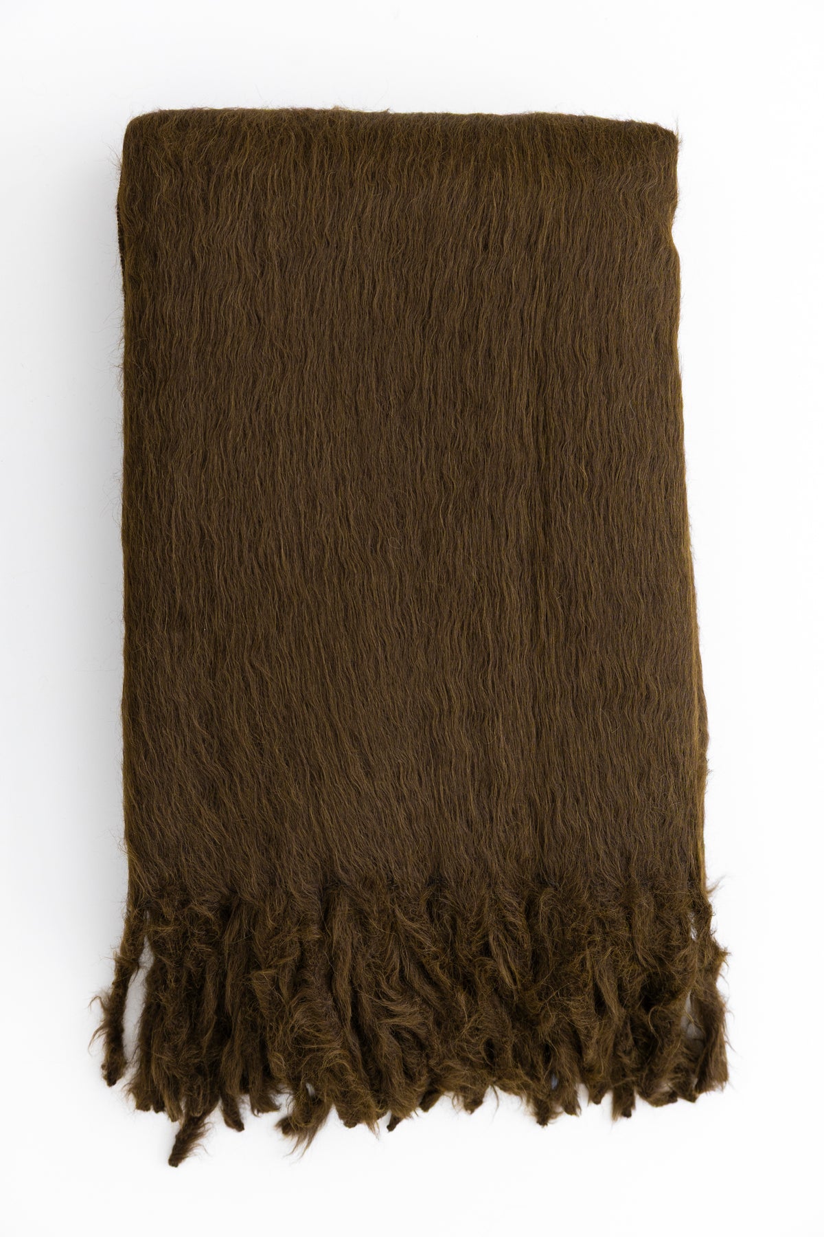 Chunky Suri Alpaca + Merino Wool Throw - Tobacco
