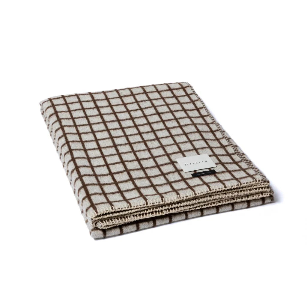 'Floyd' Reversible Throw - Coffee