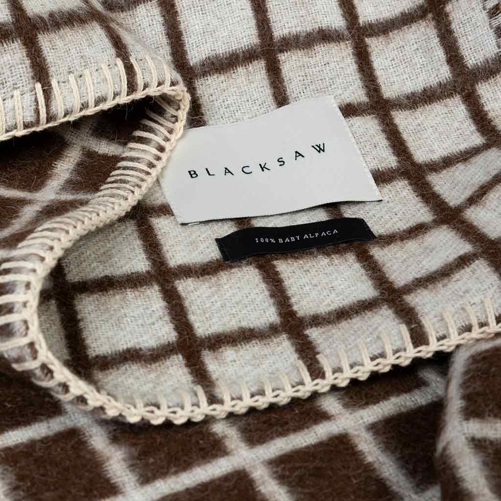 'Floyd' Reversible Throw - Coffee
